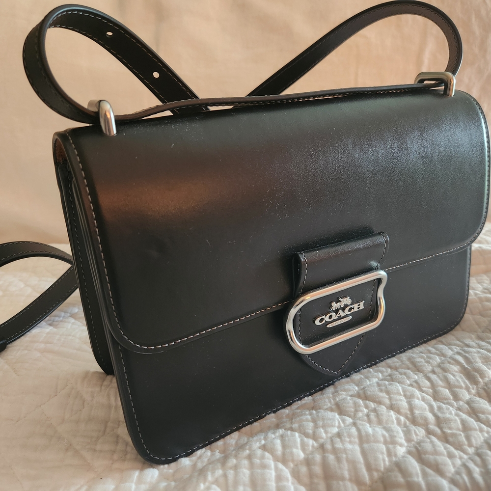 Coach Black Leather Crossbody Bag